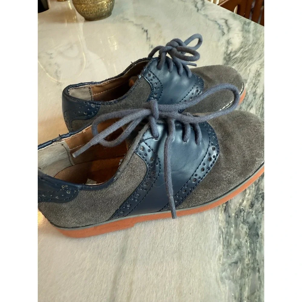 Florsheim‎ classic boys navy dress shoes sz 13